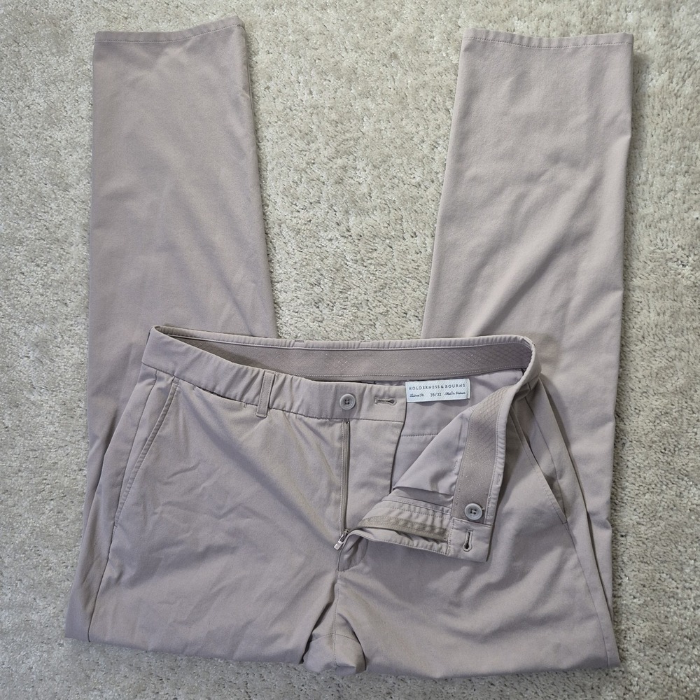 Holderness & Bourne Garvey Golf Chino Pants Mens 35/31 Khaki Preppy Performance